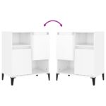 vidaXL Komoda vysoký lesk biela 60x35x70 cm spracované drevo – Obrázok 8