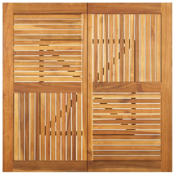 vidaXL Záhradný stôl 110x110x75 cm akáciový masív – Obrázok 4