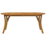 vidaXL Záhradný stôl 200x90x75 cm akáciový masív – Obrázok 3