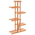 vidaXL Stojan na kvetiny 75x25x140,5 cm masívna jedľa – Obrázok 2