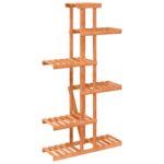 vidaXL Stojan na kvetiny 75x25x140,5 cm masívna jedľa – Obrázok 6