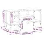vidaXL TV skrinka hnedý dub 102x35x45,5 cm kompozitné drevo – Obrázok 9
