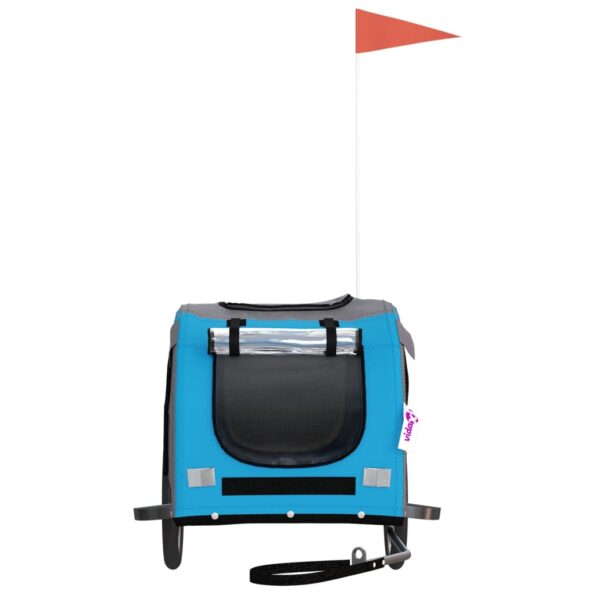 VXL8720845769680_g_en_hd_2.jpg vidaXL Cyklovozík pre zvieratá, modro sivý, oxfordská látka, železo – Obrázok 4