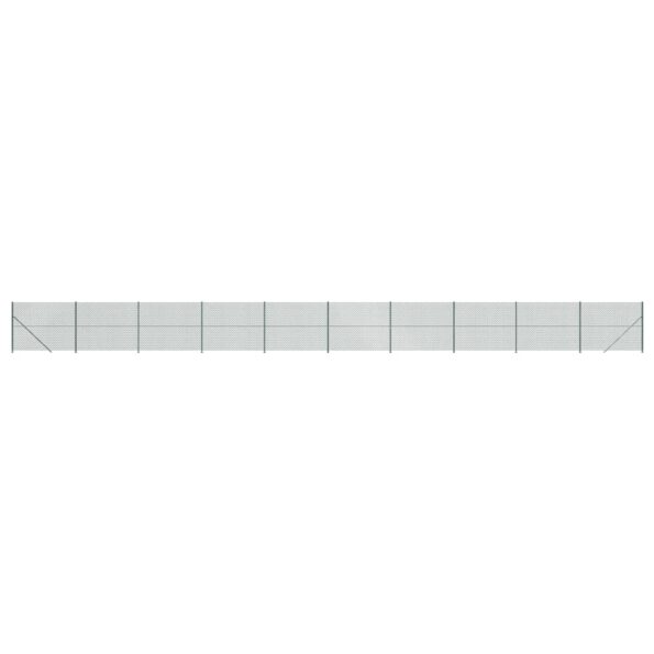 vidaXL Drôtený plot s prírubou zelený 1,6x25 m – Obrázok 2