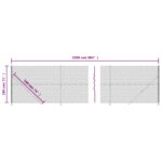 vidaXL vidaXL Drôtený plot s prírubou antracitový 1,8x25 m – Obrázok 6