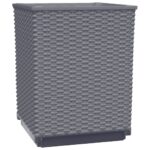 vidaXL Kvetináče 2 ks modrosivé 30x30x37 cm polypropylén – Obrázok 4