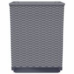 vidaXL Kvetináče 2 ks modrosivé 30x30x37 cm polypropylén – Obrázok 5