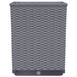 vidaXL Kvetináče 2 ks modrosivé 30x30x37 cm polypropylén – Obrázok 6