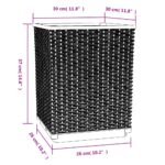 vidaXL Kvetináče 2 ks modrosivé 30x30x37 cm polypropylén – Obrázok 8