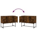 vidaXL Komoda dymový dub 100x40x79,5 cm kompozitné drevo – Obrázok 9