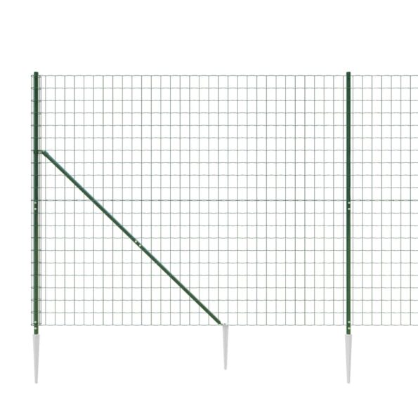 VXL8720845778651_g_en_hd_2.jpg vidaXL Drôtený plot s kotviacimi hrotmi zelený 1,6x25 m – Obrázok 4
