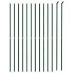 vidaXL Drôtený plot s kotviacimi hrotmi zelený 1x25 m – Obrázok 3