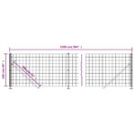 vidaXL Drôtený plot s kotviacimi hrotmi zelený 1x25 m – Obrázok 6