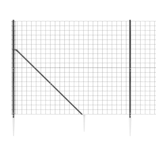 VXL8720845780241_g_en_hd_2.jpg vidaXL Drôtený plot s kotviacimi hrotmi antracitový 1,4x25 m – Obrázok 4