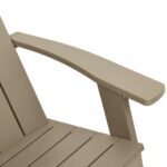 vidaXL Záhradná stolička Adirondack bledohnedá 75x88,5x89,5cm PP – Obrázok 7