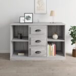 vidaXL Komoda sivá sonoma 104,5x35,5x67,5 cm kompozitné drevo