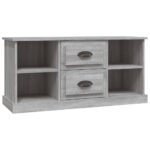 vidaXL TV skrinka sivý dub sonoma 99,5x35,5x48 cm kompozitné drevo – Obrázok 2