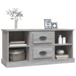 vidaXL TV skrinka sivý dub sonoma 99,5x35,5x48 cm kompozitné drevo – Obrázok 4