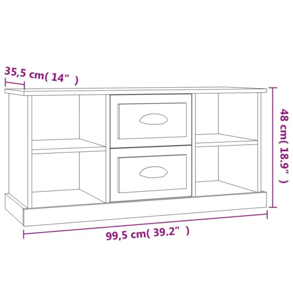VXL8720845791681_g_en_hd_7.jpg vidaXL TV skrinka sivý dub sonoma 99,5x35,5x48 cm kompozitné drevo – Obrázok 9