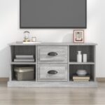 vidaXL TV skrinka sivý dub sonoma 99,5x35,5x48 cm kompozitné drevo