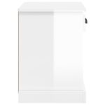 vidaXL Nočný stolík lesklý biely 43x36x50 cm – Obrázok 8