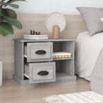 vidaXL Nočný stolík sivý sonoma 60x35,5x45 cm – Obrázok 3