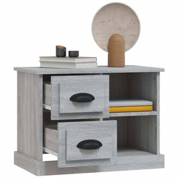 vidaXL Nočný stolík sivý sonoma 60x35,5x45 cm – Obrázok 5