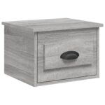 vidaXL Nástenný nočný stolík sivý dub sonoma 41,5x36x28cm – Obrázok 2