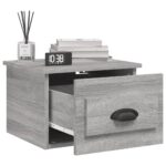 vidaXL Nástenný nočný stolík sivý dub sonoma 41,5x36x28cm – Obrázok 4