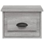 vidaXL Nástenný nočný stolík sivý dub sonoma 41,5x36x28cm – Obrázok 6