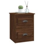 vidaXL Nástenné nočné stolíky 2 ks hnedý dub 41,5x36x53cm – Obrázok 5