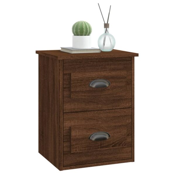 vidaXL Nástenné nočné stolíky 2 ks hnedý dub 41,5x36x53cm – Obrázok 5