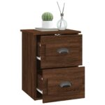 vidaXL Nástenné nočné stolíky 2 ks hnedý dub 41,5x36x53cm – Obrázok 6