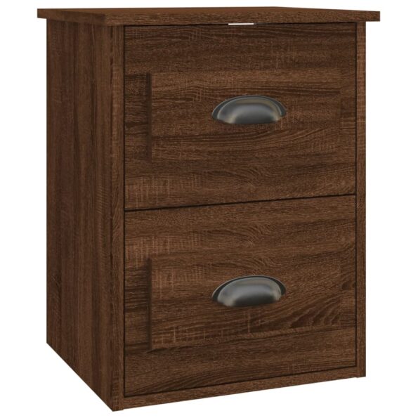 vidaXL Nástenné nočné stolíky 2 ks hnedý dub 41,5x36x53cm – Obrázok 7