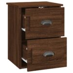 vidaXL Nástenné nočné stolíky 2 ks hnedý dub 41,5x36x53cm – Obrázok 8