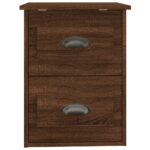 vidaXL Nástenné nočné stolíky 2 ks hnedý dub 41,5x36x53cm – Obrázok 9