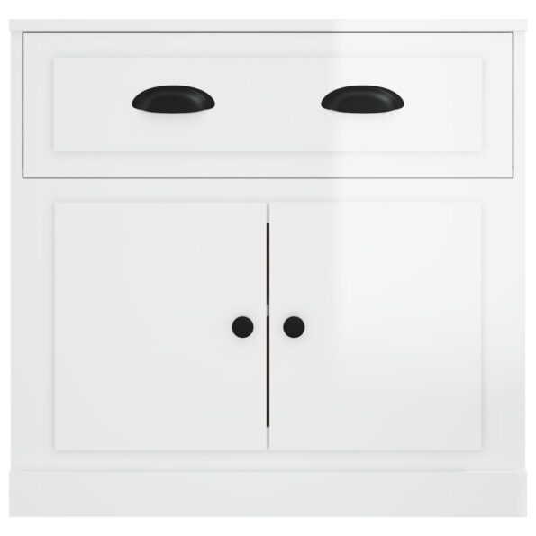 vidaXL Komoda lesklá biela 70x35,5x67,5 cm spracované drevo – Obrázok 6