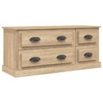 vidaXL TV skrinka dub sonoma 100x35,5x45 cm kompozitné drevo – Obrázok 2