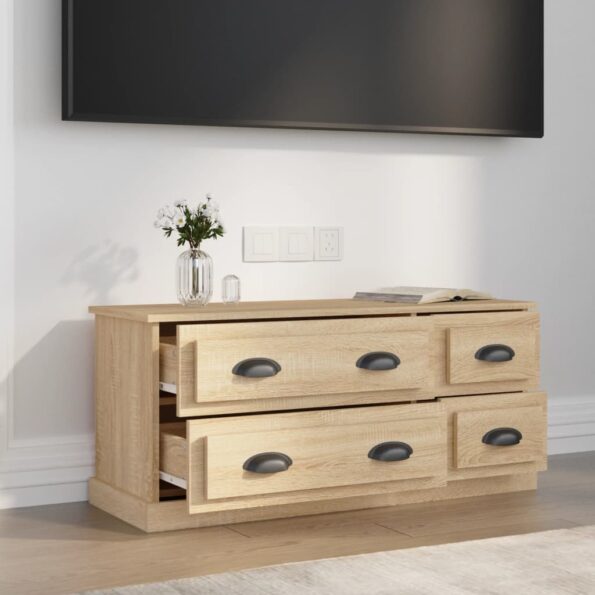 VXL8720845793418_g_en_hd_1.jpg vidaXL TV skrinka dub sonoma 100x35,5x45 cm kompozitné drevo – Obrázok 3
