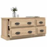 vidaXL TV skrinka dub sonoma 100x35,5x45 cm kompozitné drevo – Obrázok 5
