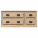 vidaXL TV skrinka dub sonoma 100x35,5x45 cm kompozitné drevo – Obrázok 6