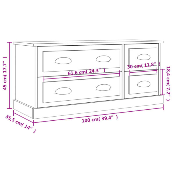 VXL8720845793418_g_en_hd_8.jpg vidaXL TV skrinka dub sonoma 100x35,5x45 cm kompozitné drevo – Obrázok 10