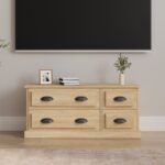 vidaXL TV skrinka dub sonoma 100x35,5x45 cm kompozitné drevo