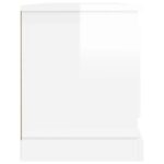 vidaXL TV skrinka lesklá biela 100x35,5x45 cm kompozitné drevo – Obrázok 7