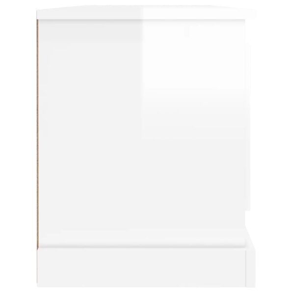 vidaXL TV skrinka lesklá biela 100x35,5x45 cm kompozitné drevo – Obrázok 7