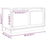 vidaXL TV skrinka hnedý dub 80x35x45 cm spracované drevo – Obrázok 10