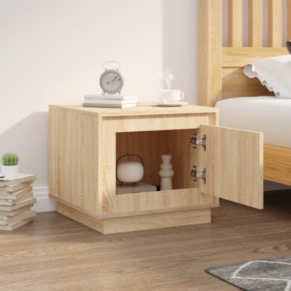 vidaXL Konferenčný stolík dub sonoma 51x50x44 cm spracované drevo – Obrázok 3