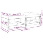 vidaXL Záhradné podnožky s vankúšmi 2 ks masívny douglas – Obrázok 10