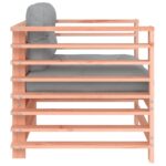 vidaXL Záhradné stoličky s vankúšmi 2 ks čierne masívny douglas – Obrázok 5