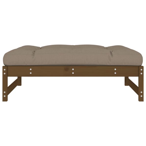 vidaXL Záhradná podnožka medová 120x80 cm masívna borovica – Obrázok 4